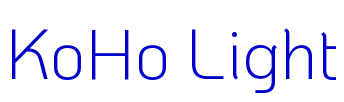 KoHo Light шрифт